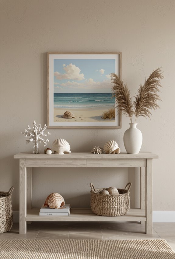 curated seashell and coral