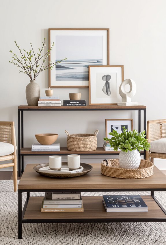 curated themed vignette display