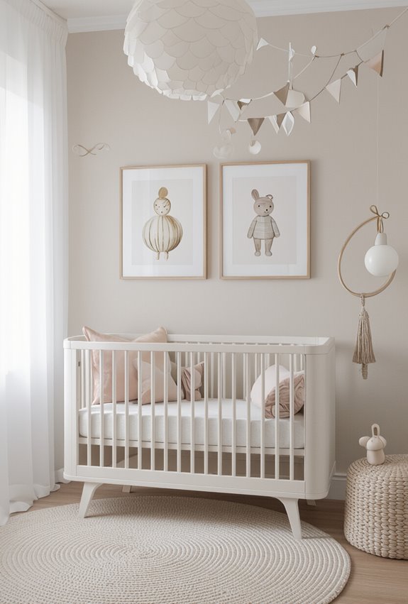 curated timeless luxury nursery styling