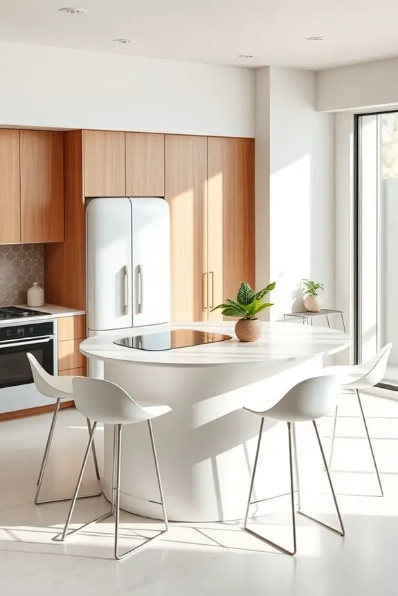 curved appliances enhance kitchen design