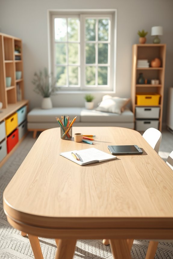 curved edge table safety