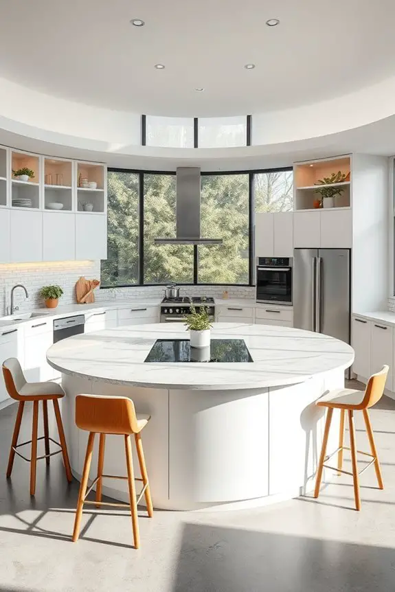 curved kitchen design benefits