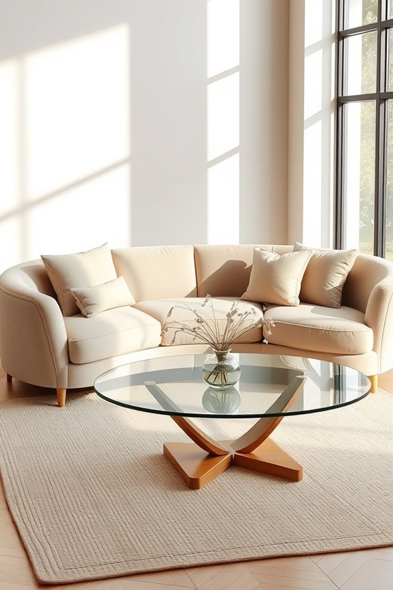 curved sofas for elegance