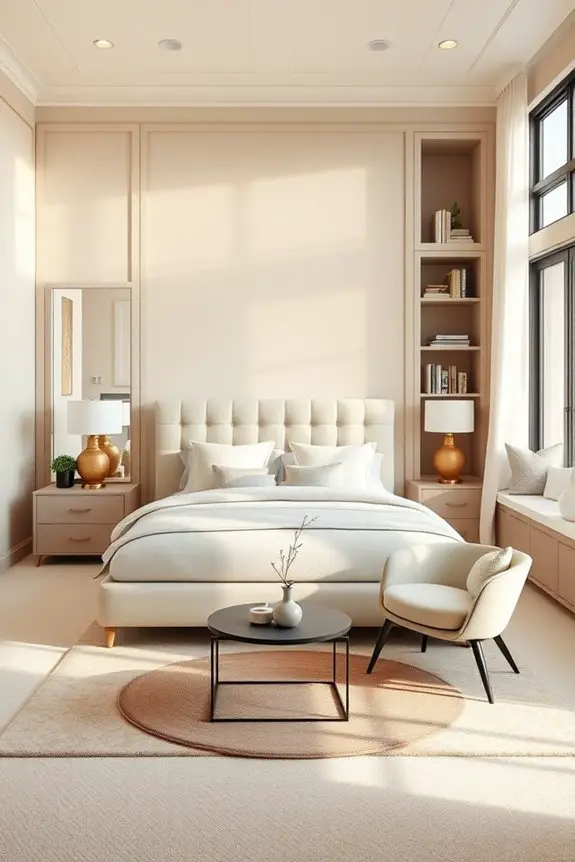 custom built in bedroom features