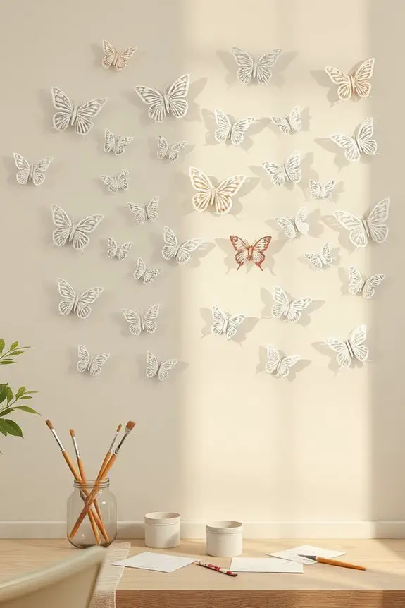 custom butterfly wall stencils
