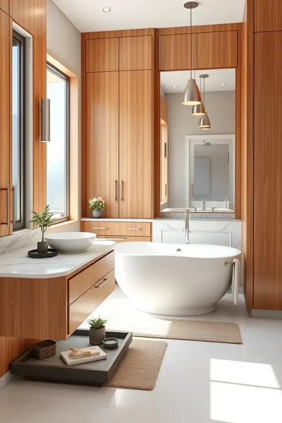 custom cabinetry enhances bathrooms