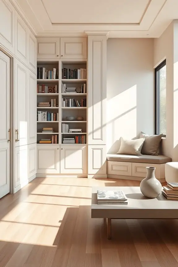 custom cabinetry enhances organization