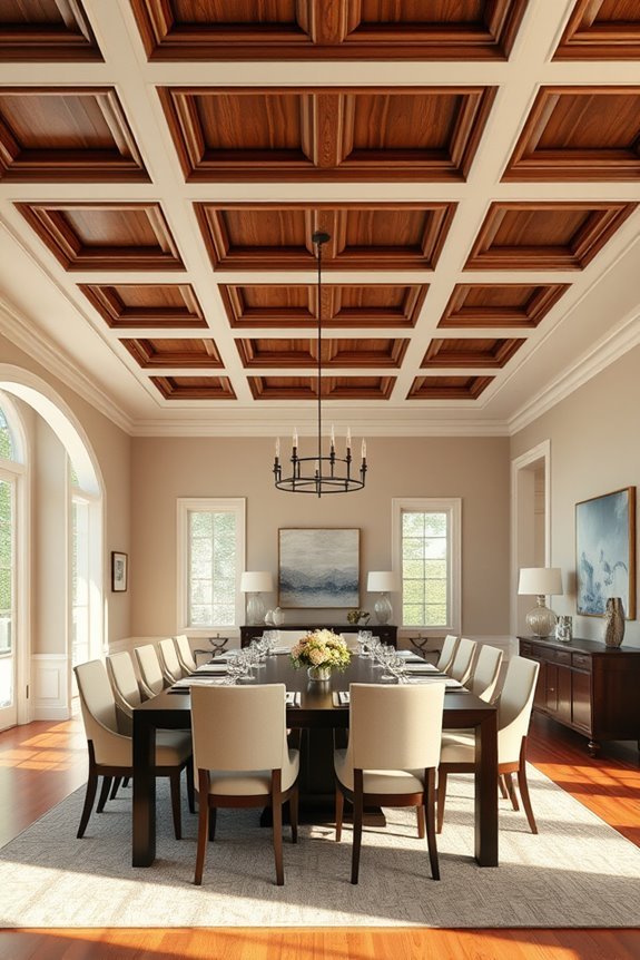custom coffered ceiling design