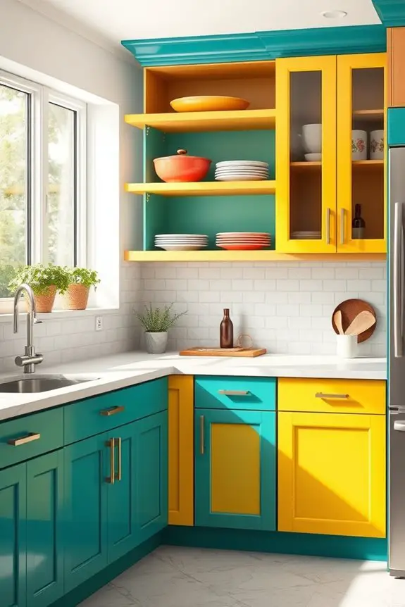 custom color kitchen cabinets