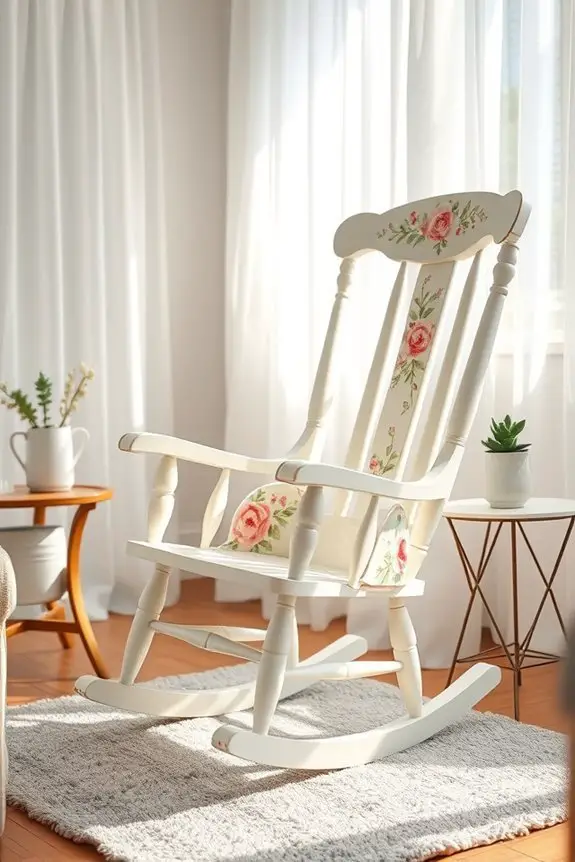 custom colorful rocking chair