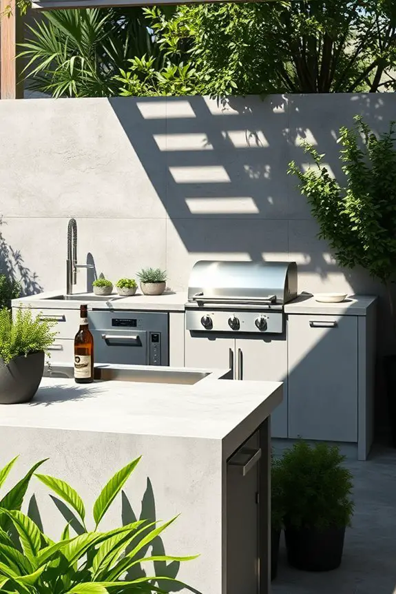 custom concrete kitchen designs