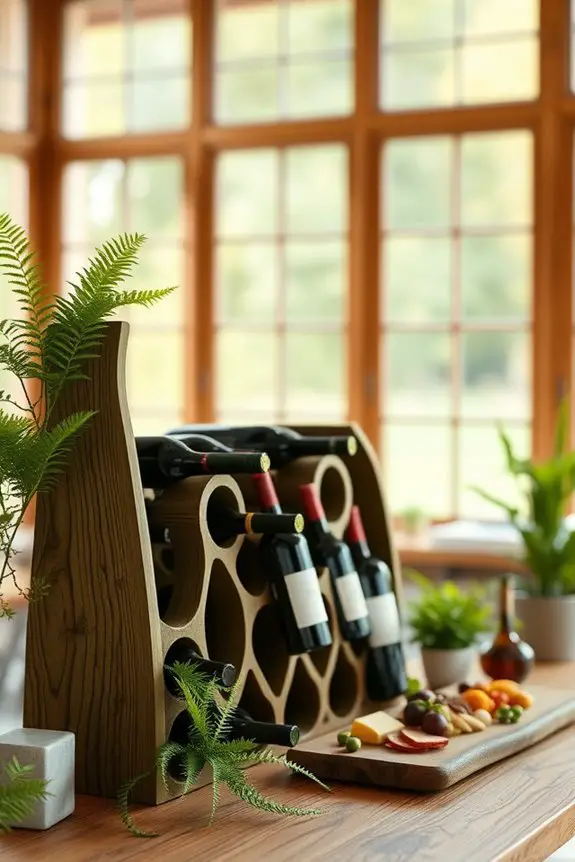 custom eco friendly wine rack