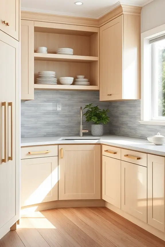 custom efficient corner cabinetry