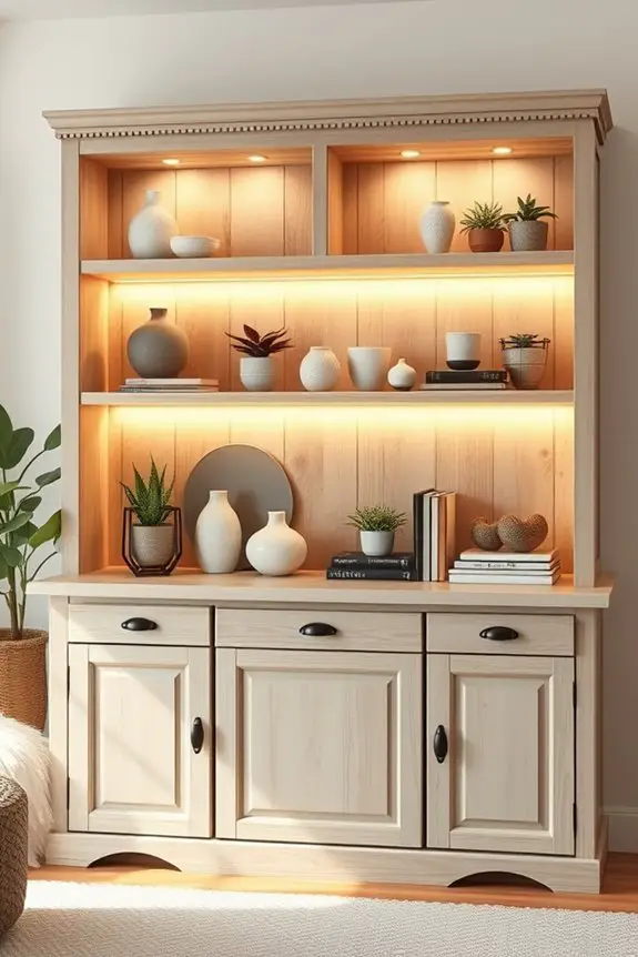 custom lighting for hutch