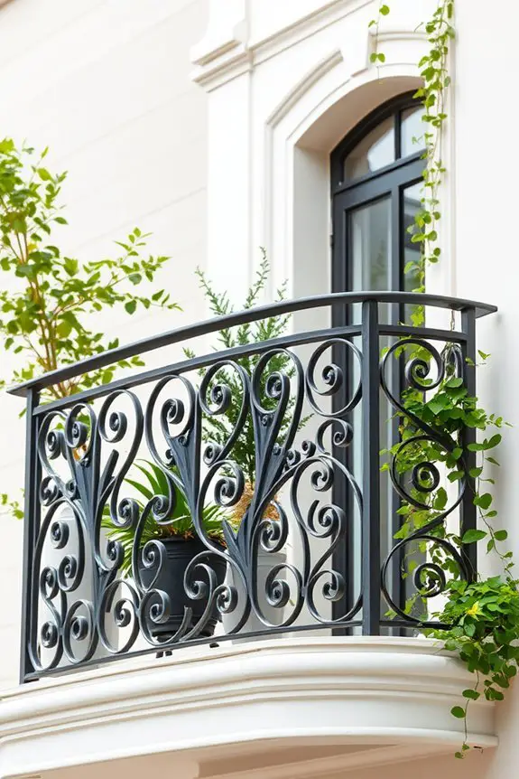 custom metal balcony designs
