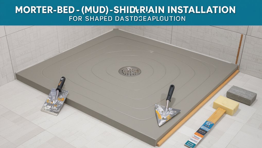 custom mortar pan installation
