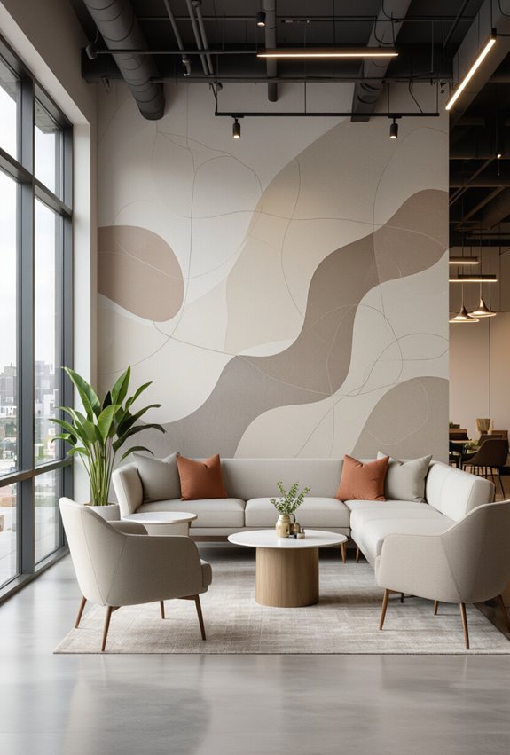 custom murals enhance branding