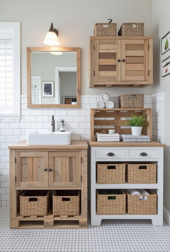 custom rustic pallet cabinet