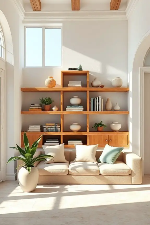 custom shelves for elegance