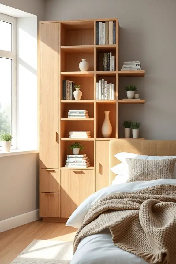 custom shelving enhances storage