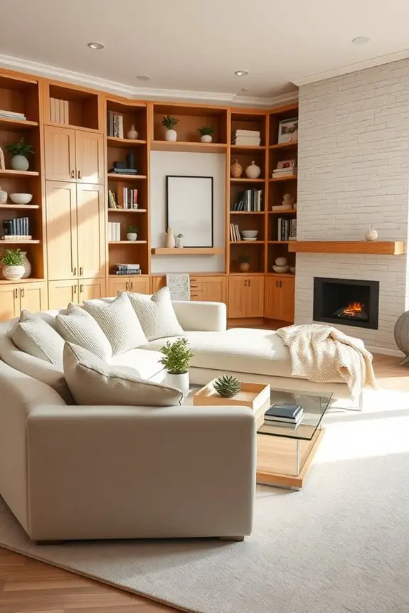 custom shelving for ambiance