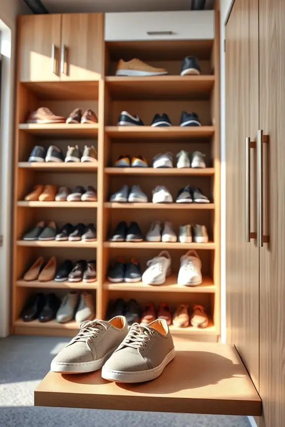 custom shoe closet solutions