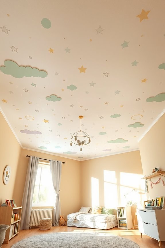 custom stenciled ceiling designs