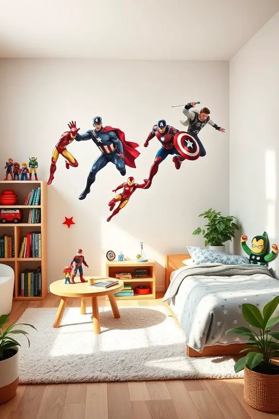 custom superhero wall decals