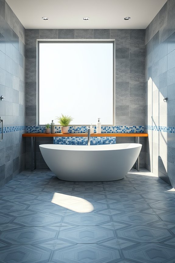custom tile bathroom designs