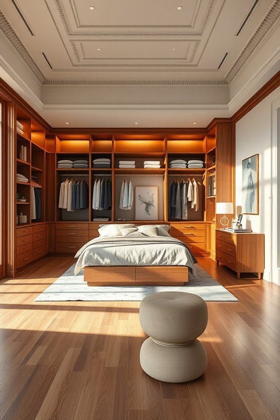 custom walk in closet design