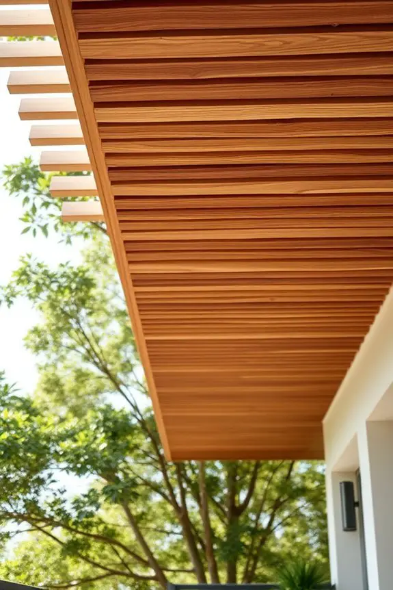 custom wood slat ceiling