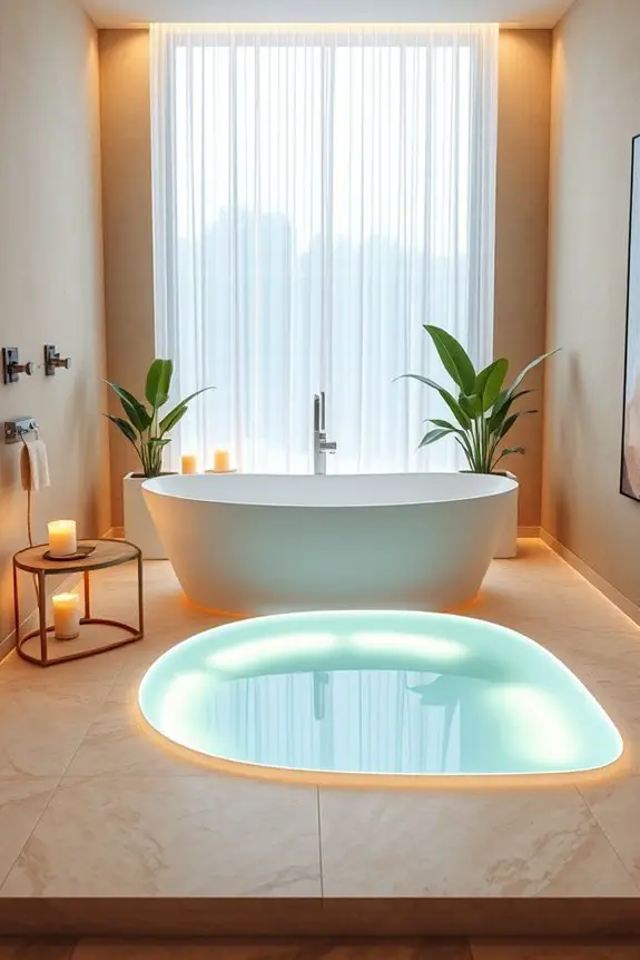 customizable ambient bathtub lighting