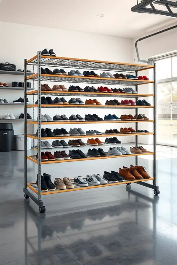 customizable and organized shoe storage