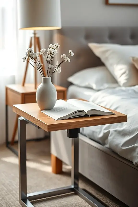customizable bedside table height