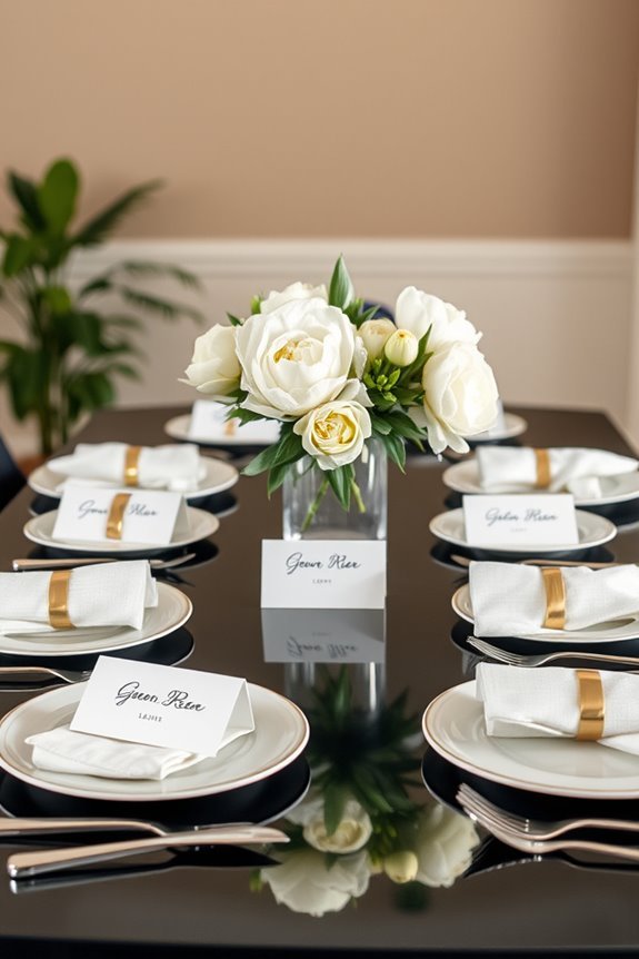 customizable elegant dining accents