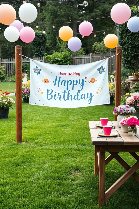 customizable festive birthday banners