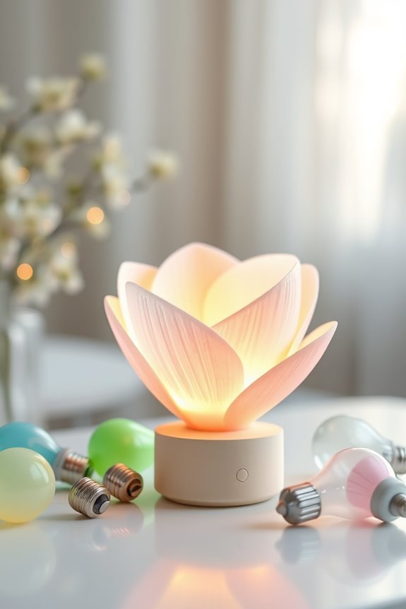 customizable floral night light