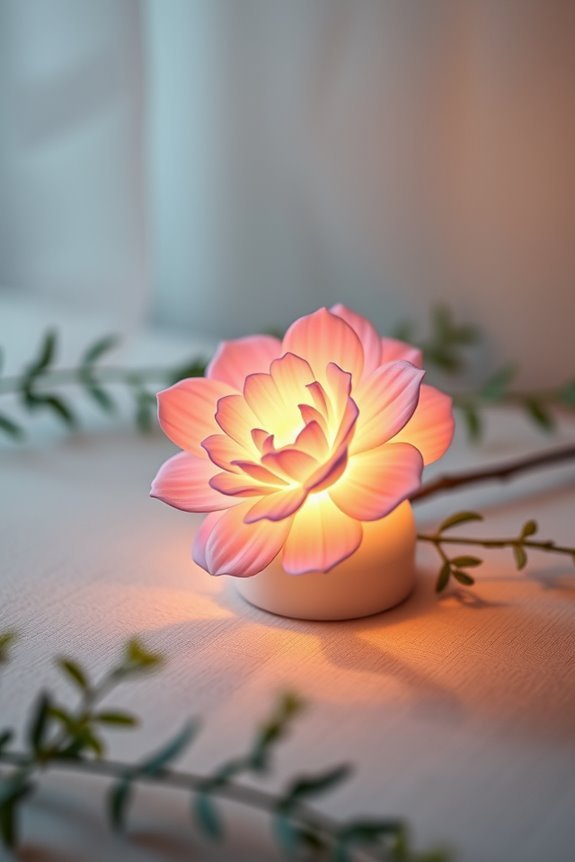 customizable floral night light