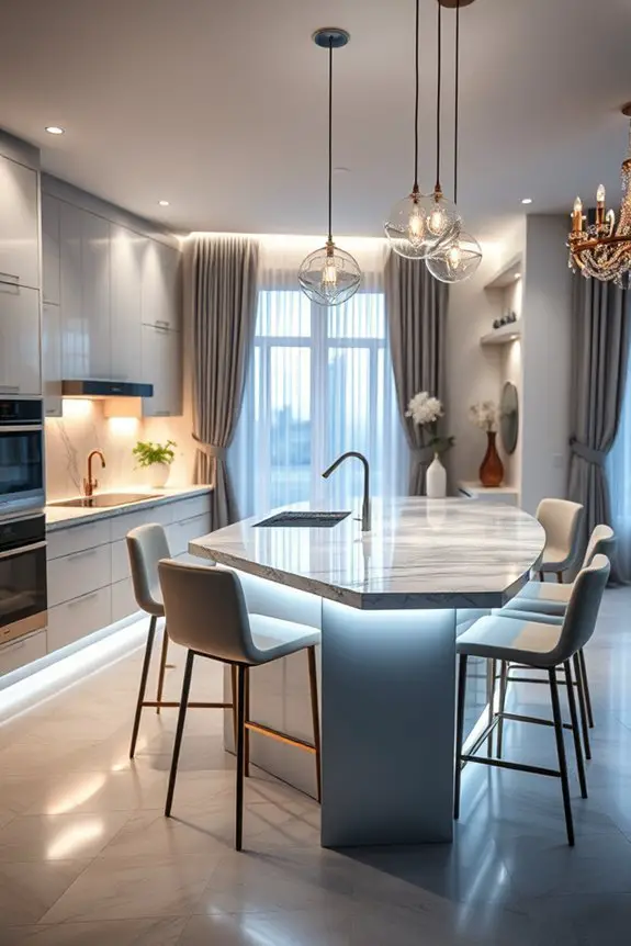 customizable kitchen lighting options