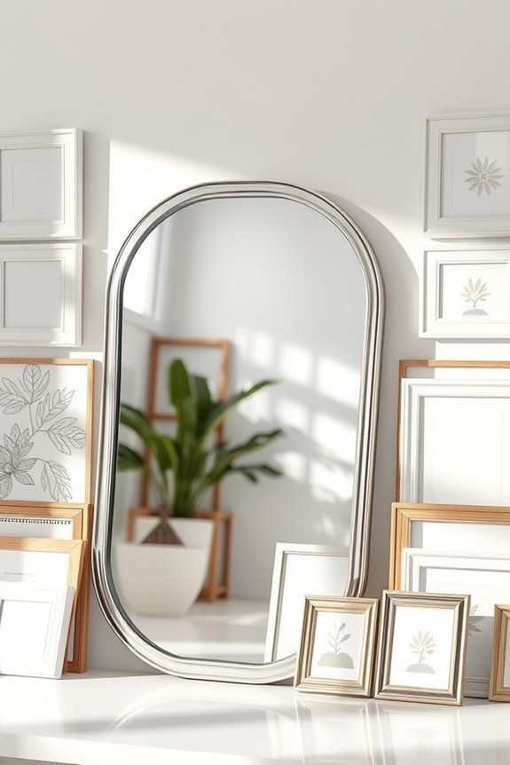 customizable magnetic mirror frames