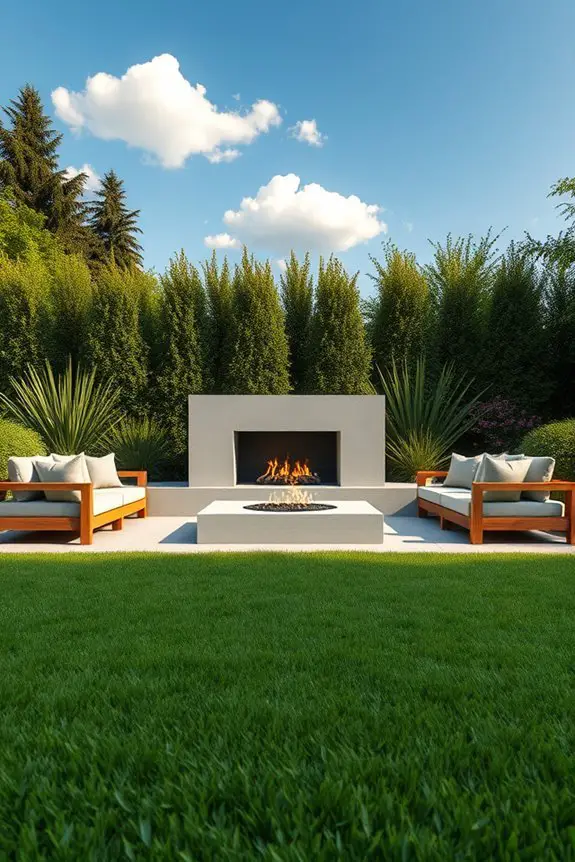 customizable outdoor fireplace design