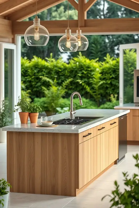 customizable outdoor kitchen island