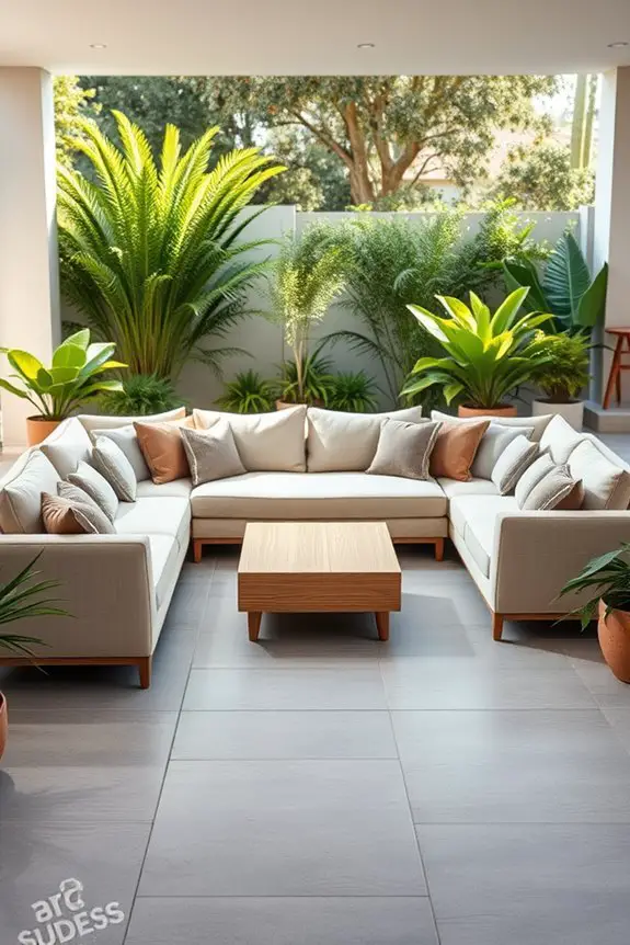 customizable outdoor sectional sofa