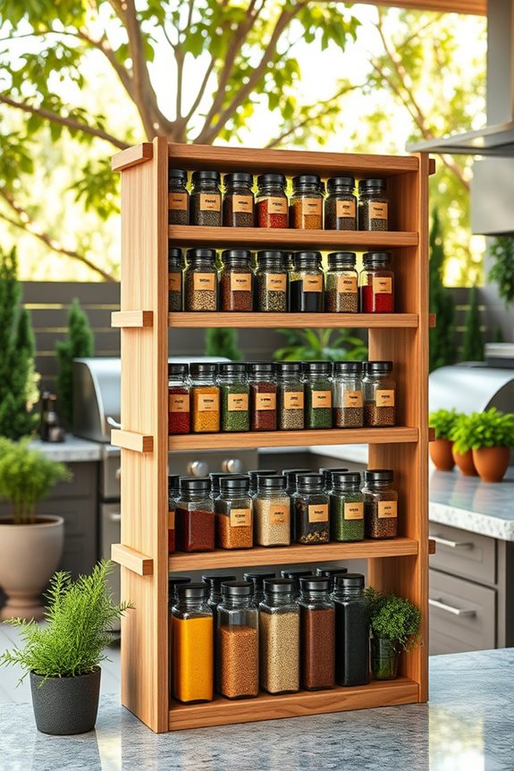 customizable outdoor spice organization