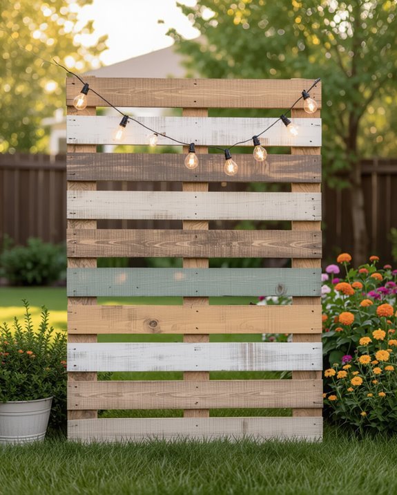 customizable painted pallet backdrop