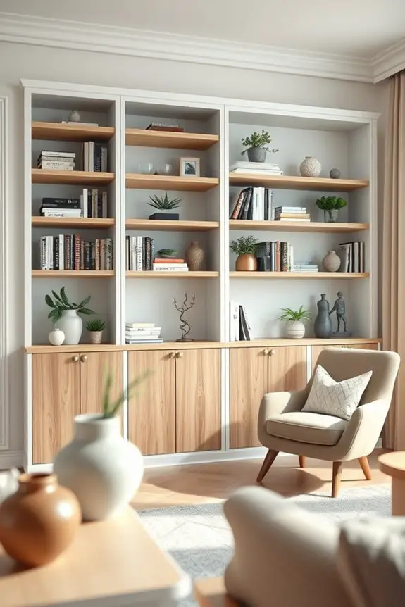 customizable space optimizing bookshelves