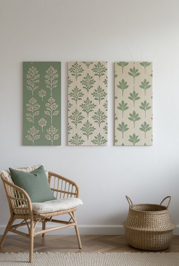 customizable stamped stencil panels