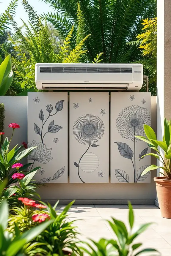customized artistic air unit covers
