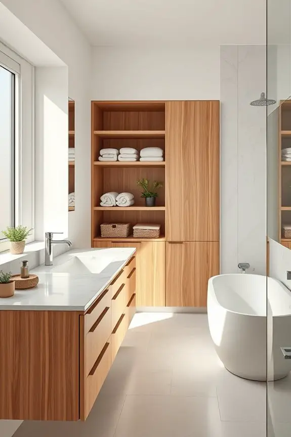 customized bathroom storage solutions