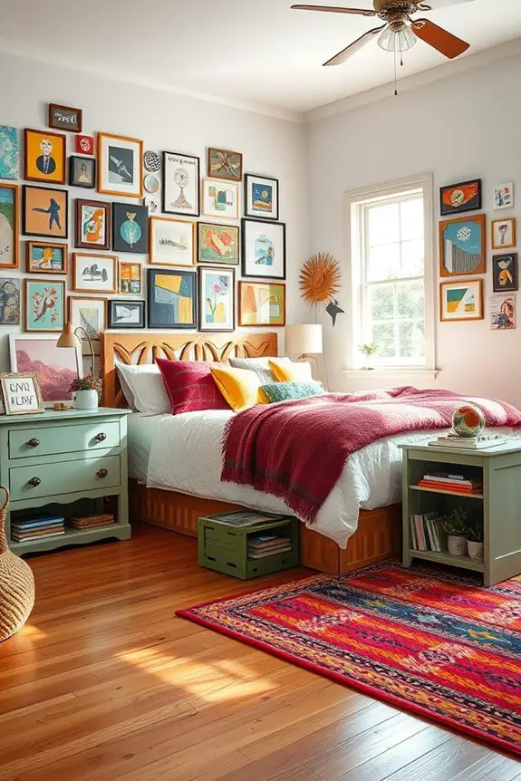 customized eclectic bedroom decor